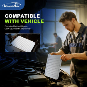 StaunchAuto cabin filter installed in dash improving cabin air quality