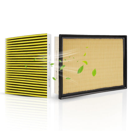 StaunchAuto front packaging of engine and cabin filter combo showing fit and benefits