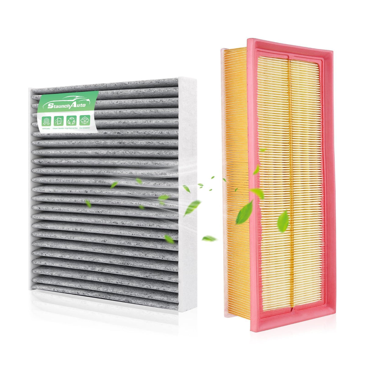 StaunchAuto front packaging showing filter combo and model compatibility for easy identification