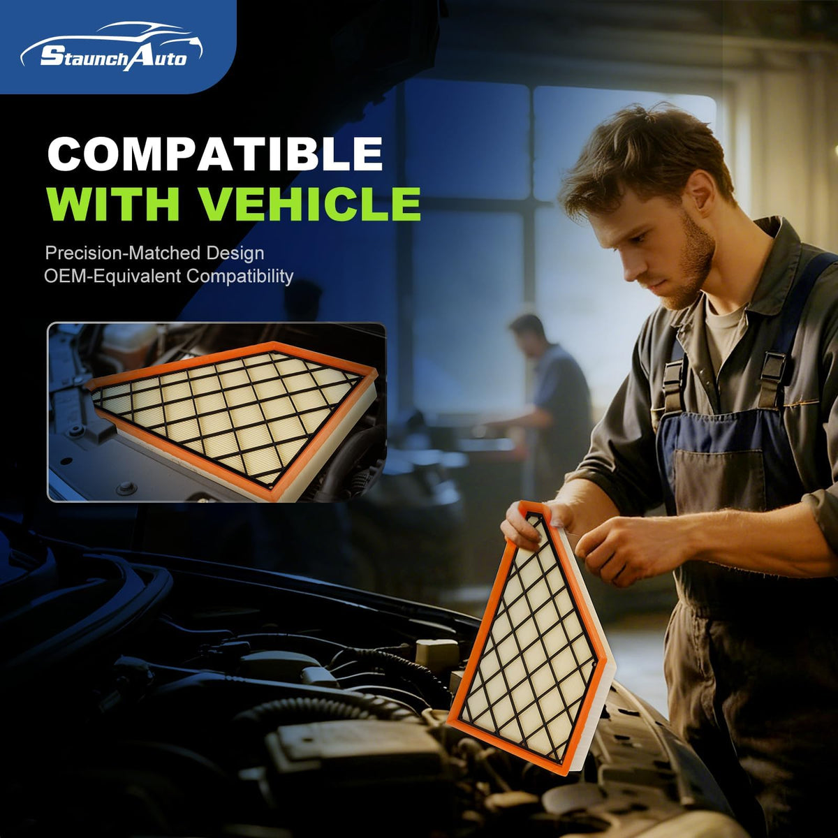 StaunchAuto cabin filter in blower housing improving cabin air quality