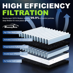 StaunchAuto engine filter installed in Toyota 4RUNNER illustrating proper fit and airflow