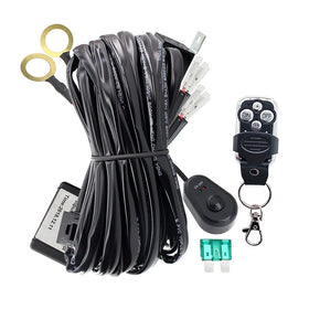 STDYSUN harness front view showing complete kit and tidy wiring benefits