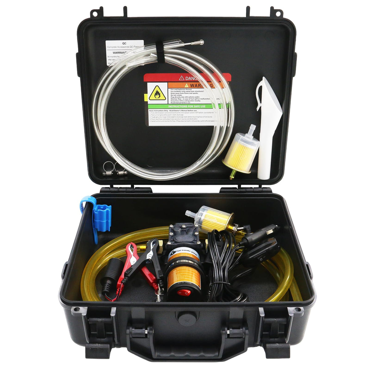 steauty front packaging showing pump kit and portability benefits
