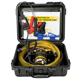 steauty front view pump and case showing compact portability and organized storage