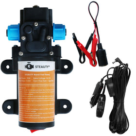 steauty front view pump showing compact design and portability for easy transport