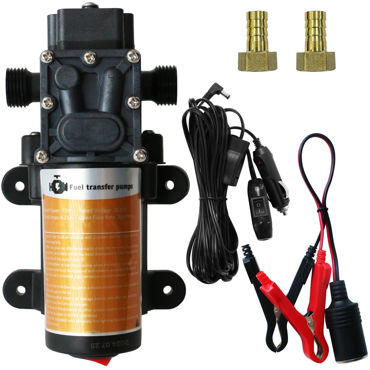steauty front view pump showing compact body and inlet for easy transport