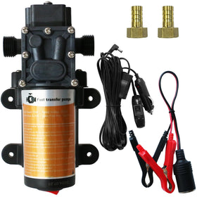 steauty front view pump showing compact body and inlet for easy transport