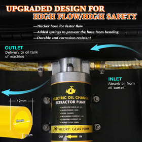 steauty pump in use under car engine enabling cleaner, faster oil changes