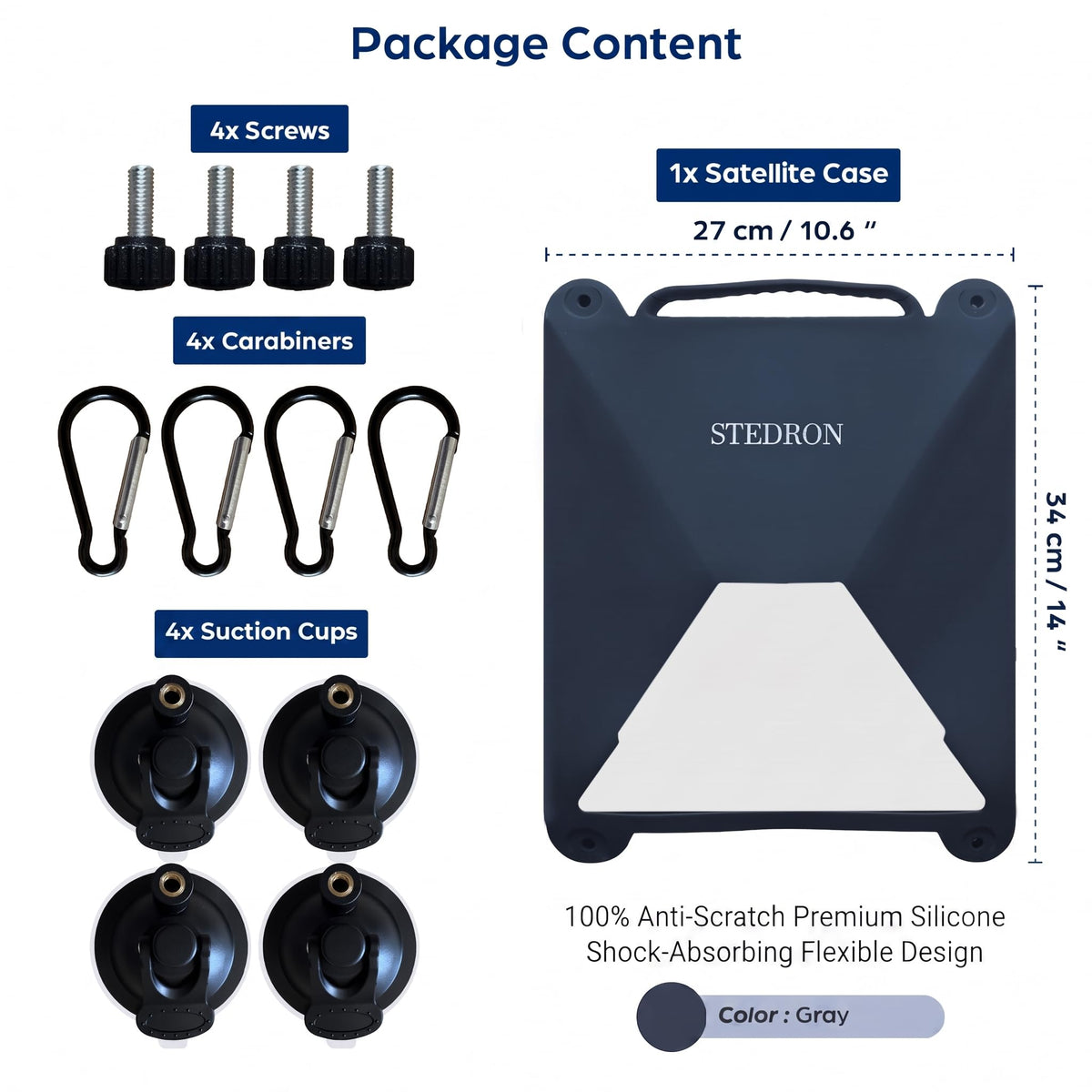 STEDRON mounted on interior window offering secure in-car connectivity