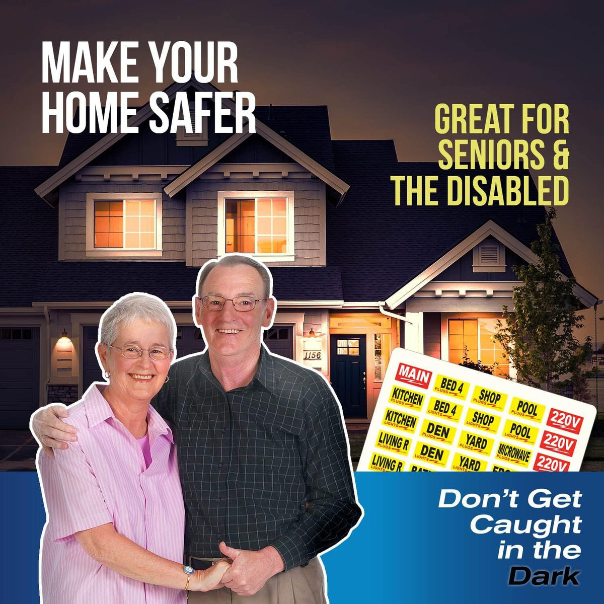 Steellabels in a toolbox lifestyle shot helping electricians and homeowners stay organized