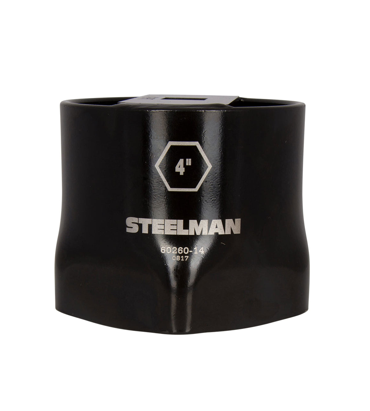 Steelman front view socket showing size markings and durable finish for accurate selection