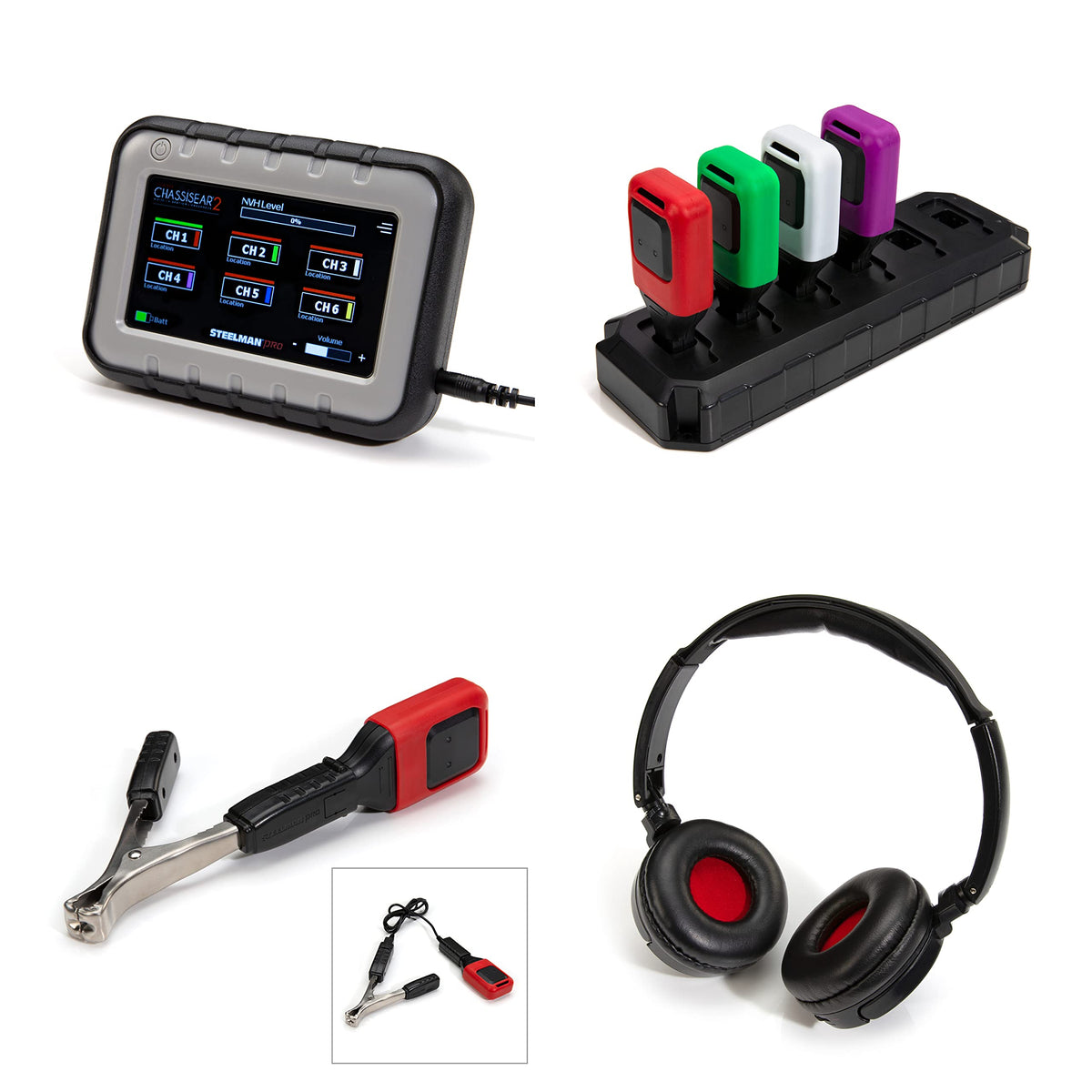 steelman pro headphones and receiver controls offering precise audio monitoring