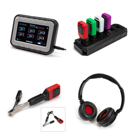 steelman pro headphones and receiver controls offering precise audio monitoring