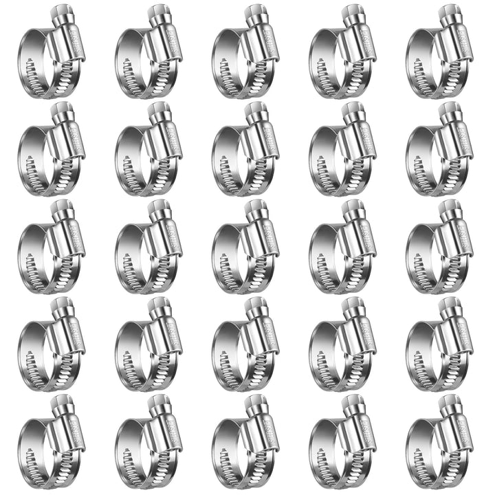 Steelsoft front view of 25-pack clamps showing product count and finish for reliable supply