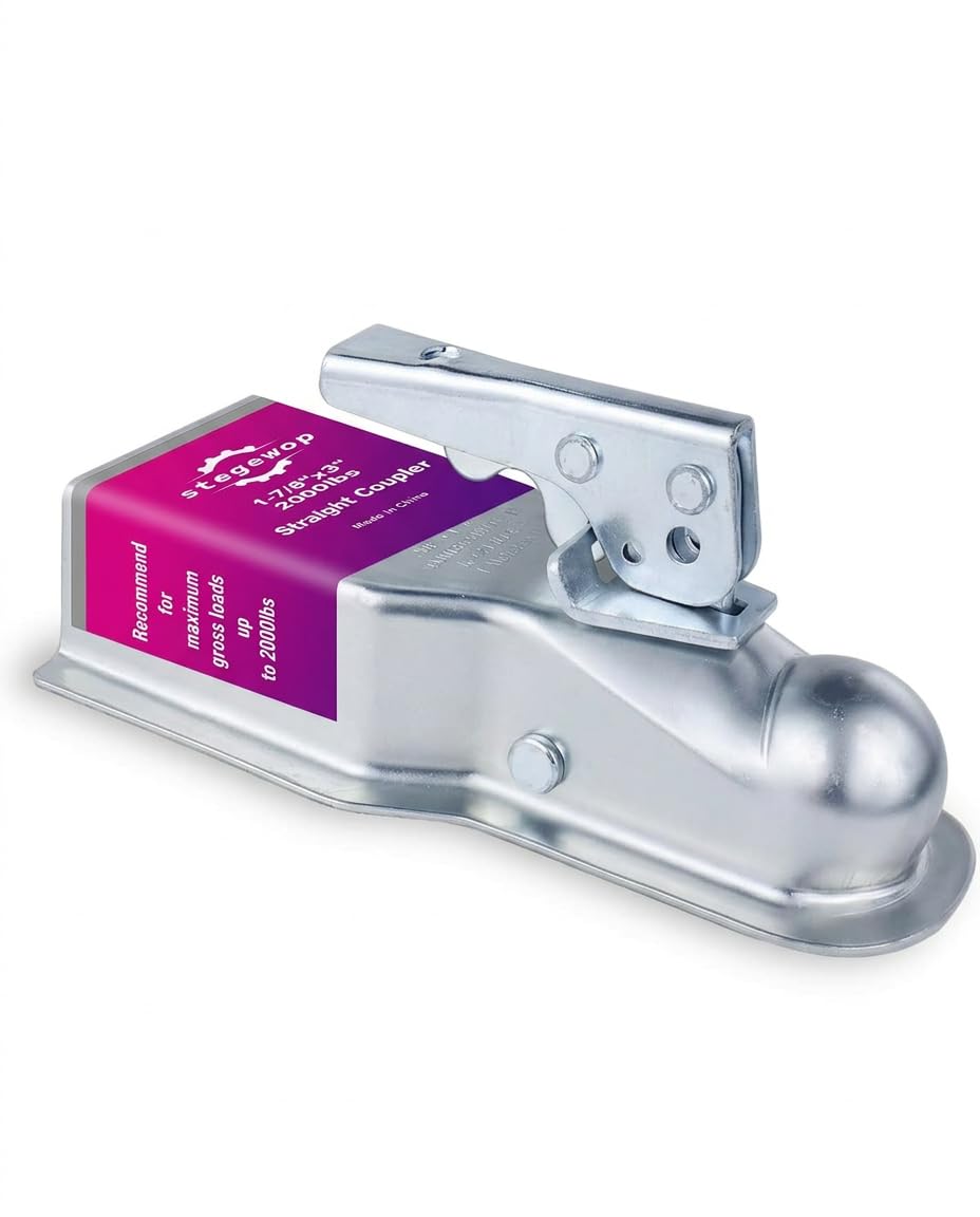 Stegewop coupler front view showing mounting face and secure fit benefit