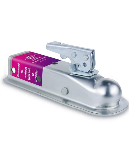 Stegewop front view showing 2" ball socket and secure fit benefit