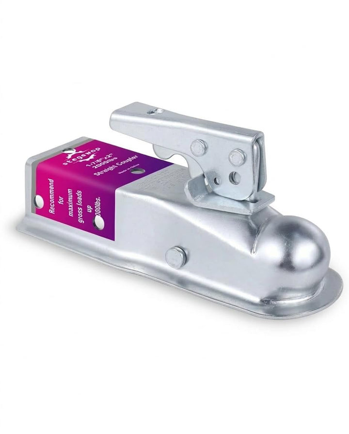 Stegewop coupler front view showing mounting and secure connection benefit