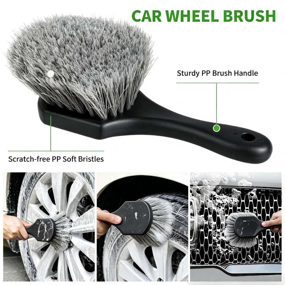 Stemni detailing brushes grouped to show variety for dashboards, vents and crevices