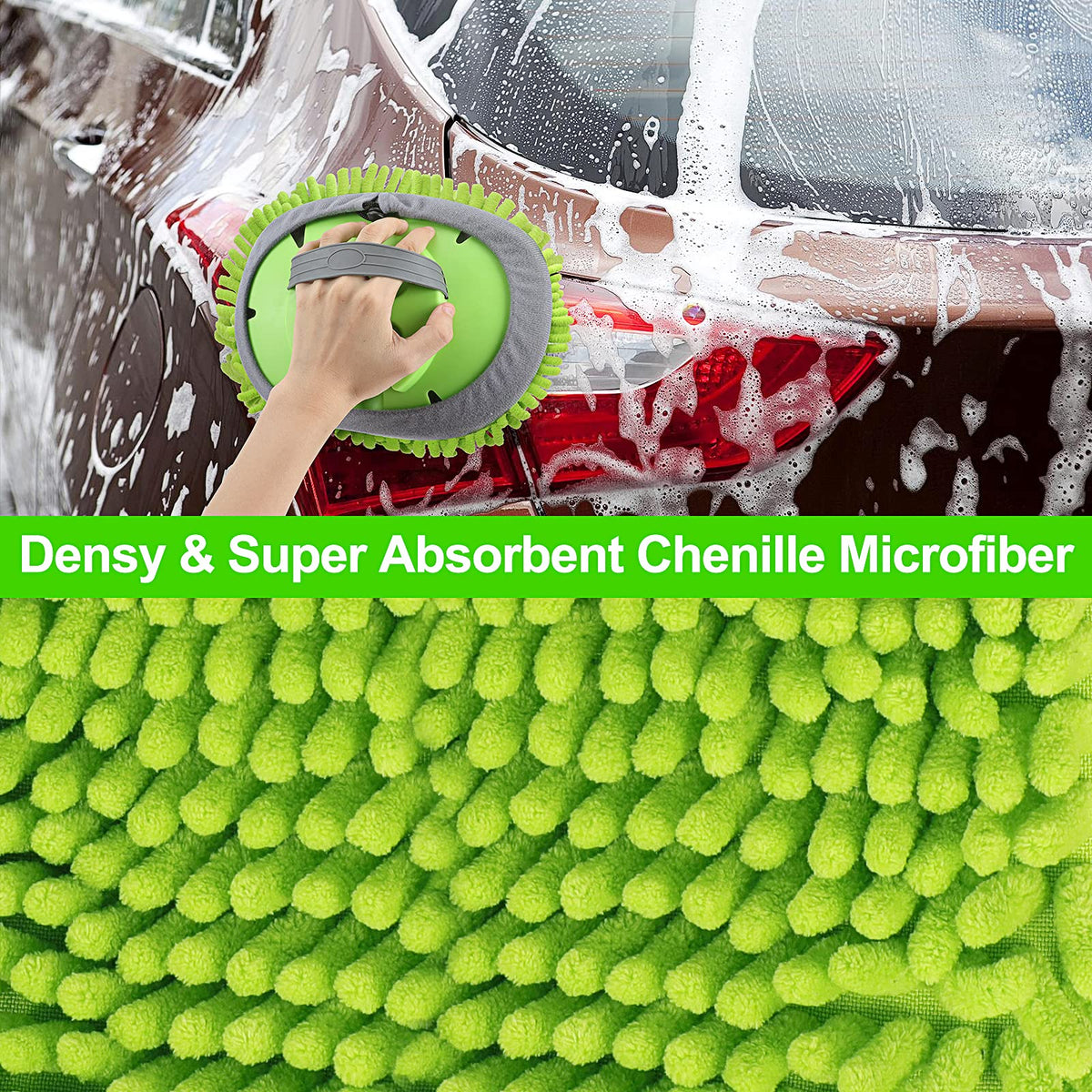 Stemni kit in use on SUV roof demonstrating safe elevated cleaning