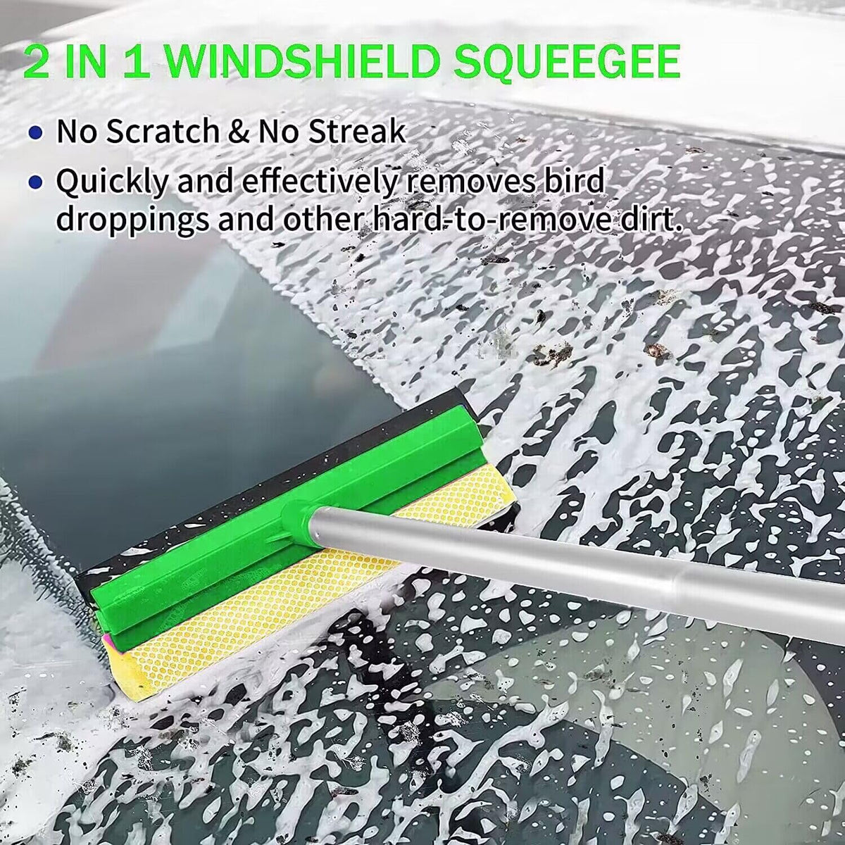 Stemni rubber squeegee blade detail removes water without streaks
