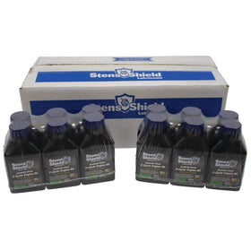 Stens front packaging showing red 2.6 oz bottles and case — clear identification and protection