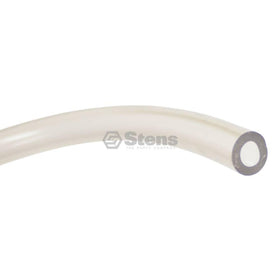 Stens fuel line close-up showing wall thickness and visible fuel flow