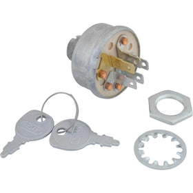 Stens ignition switch front view showing keyhole and brand for reliable replacement