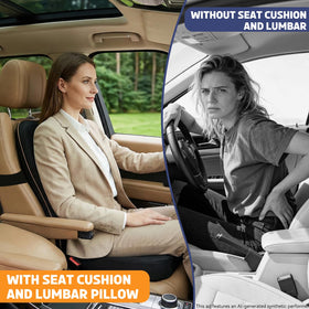 Stepxi breathable 3D honeycomb mesh and tailbone cutout for cooler long sitting
