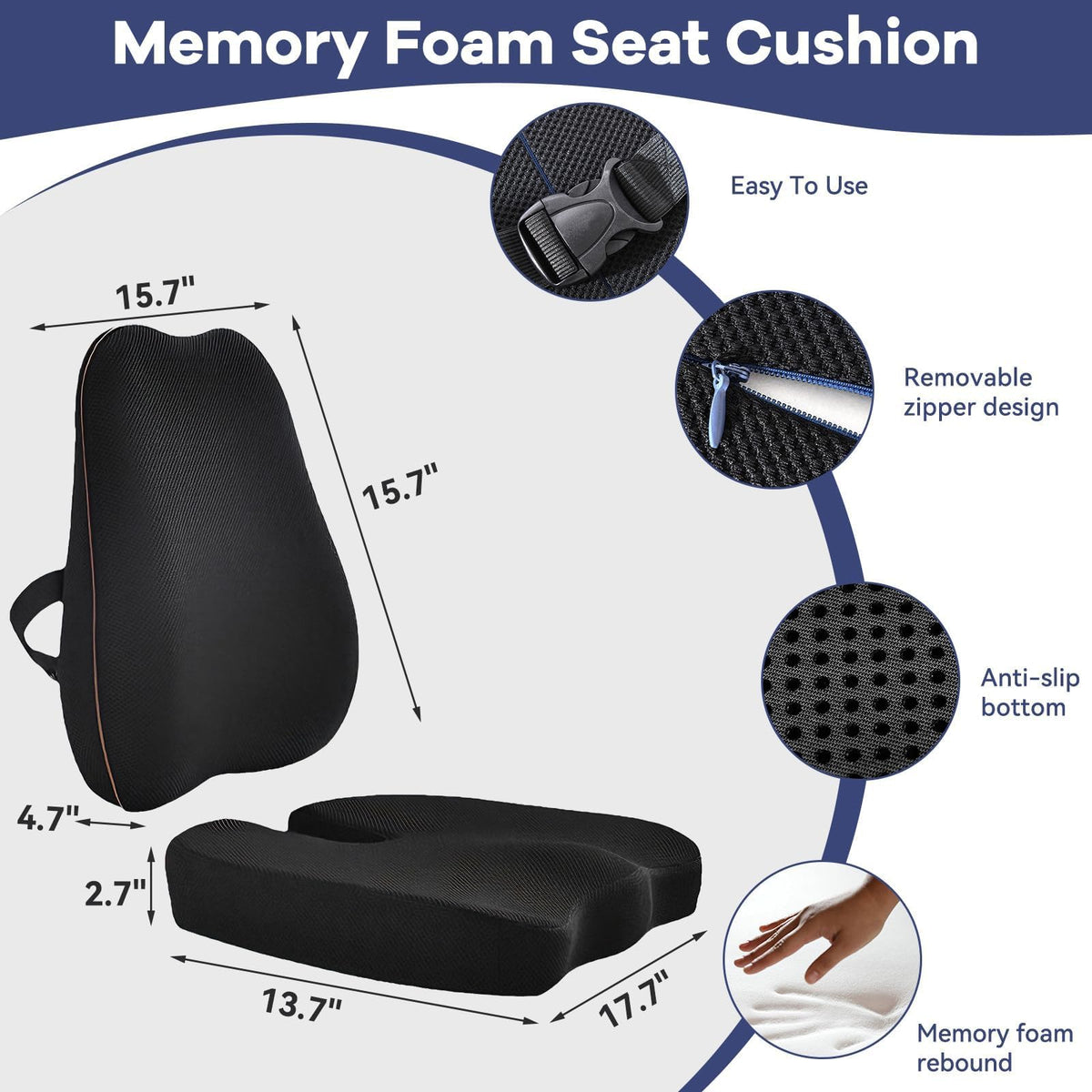 Stepxi side profile highlighting the L-shaped design that stabilizes seat and lumbar areas