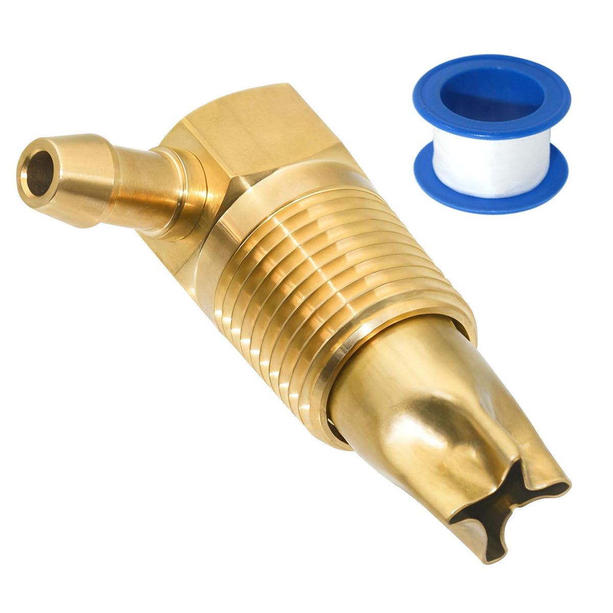 Sthangbig brass fuel vent valve front view showing compact durable design benefit