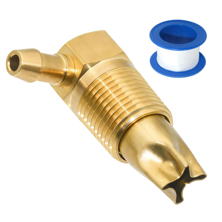 Sthangbig brass fuel vent valve front view showing compact durable design benefit