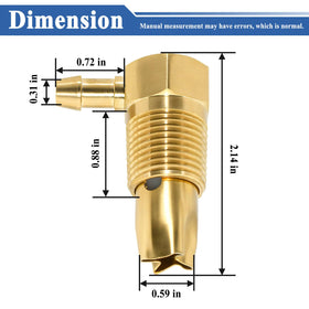 Sthangbig valve thread detail highlighting 1/2" NPTF fit and secure sealing benefit