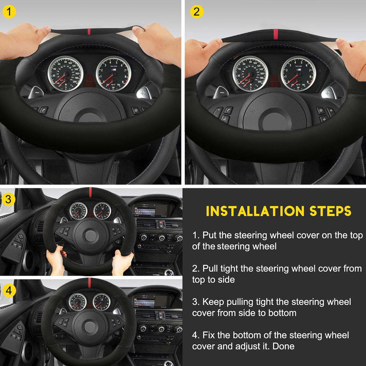 SthExtra in car interior lifestyle shot illustrating cooler, cleaner steering