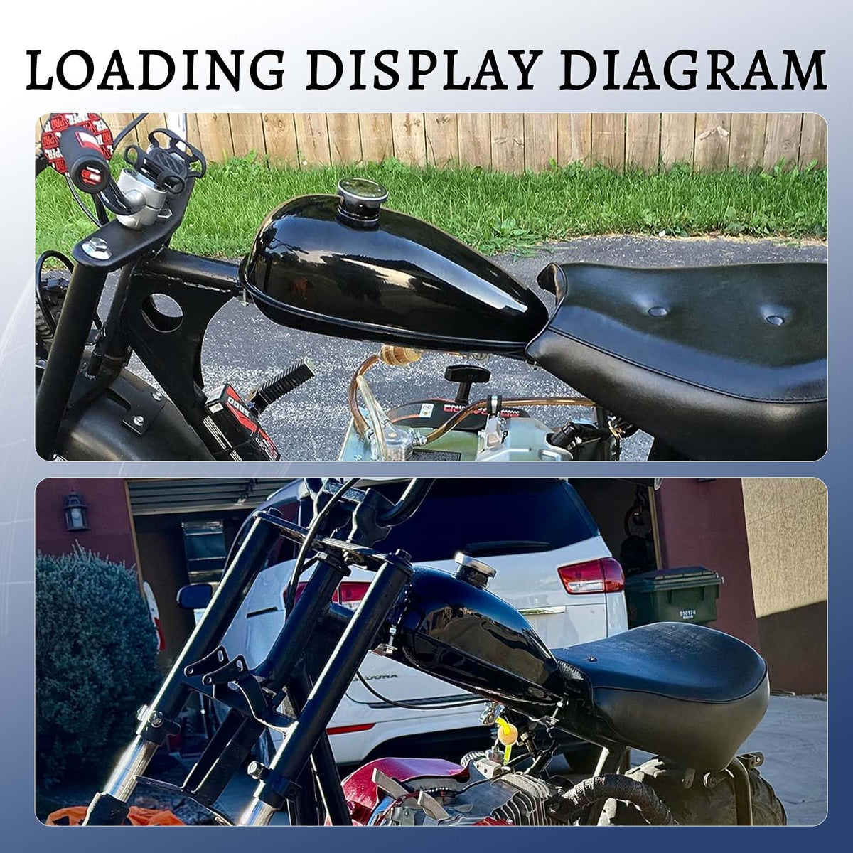 sthus installed on a motorized bicycle showing fit and function