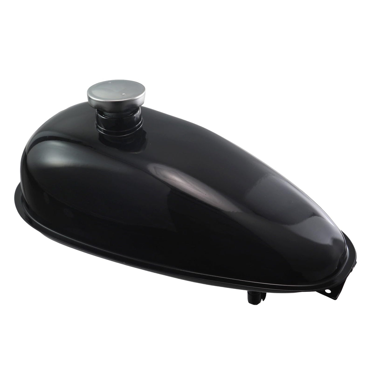sthus fuel tank cap open to reveal neck for easy refueling