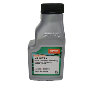 STIHL oil being poured into fuel can demonstrating easy pouring and job-site convenience