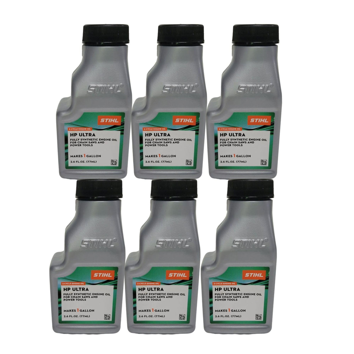 STIHL front view of 2.6 oz six-pack showing durable packaging and storage benefit