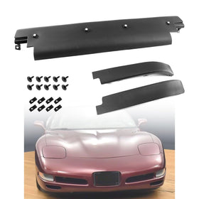 STILEALUS front spoiler front view showing fit and shape for Corvette