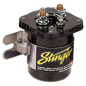 STINGER SGP32 front view showing relay and easy mount for reliable power
