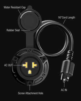 stio cord with 5-in-1 T-blade adapters offering flexible connections