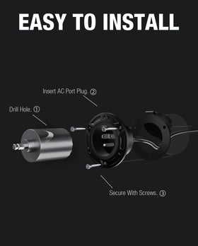stio flush-mounted RV install illustrating neat, low-profile fit