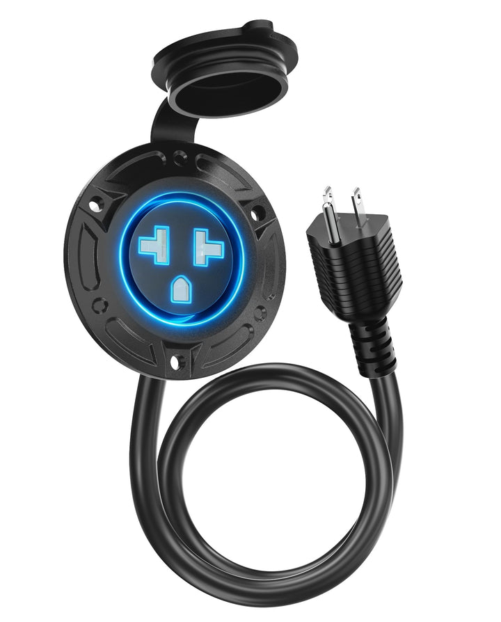 stio front view mounted inlet showing compact design and easy access