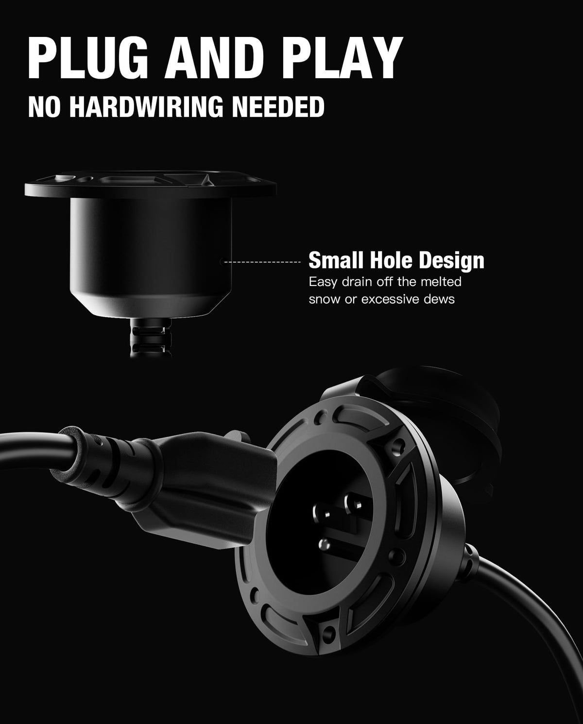 stio Y-split dual cord view showing extra reach and connection options