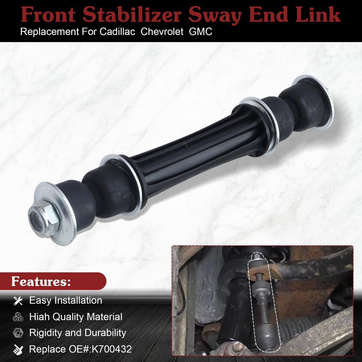 Stiueoav forged ball joint detail showing larger contact surface for durability