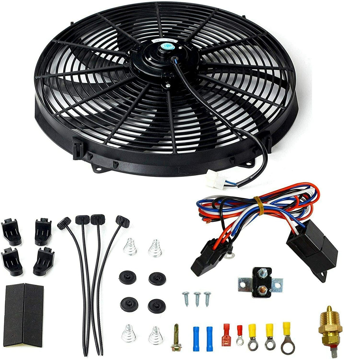 STMGW front view of 16 inch fan showing compact design and powerful airflow