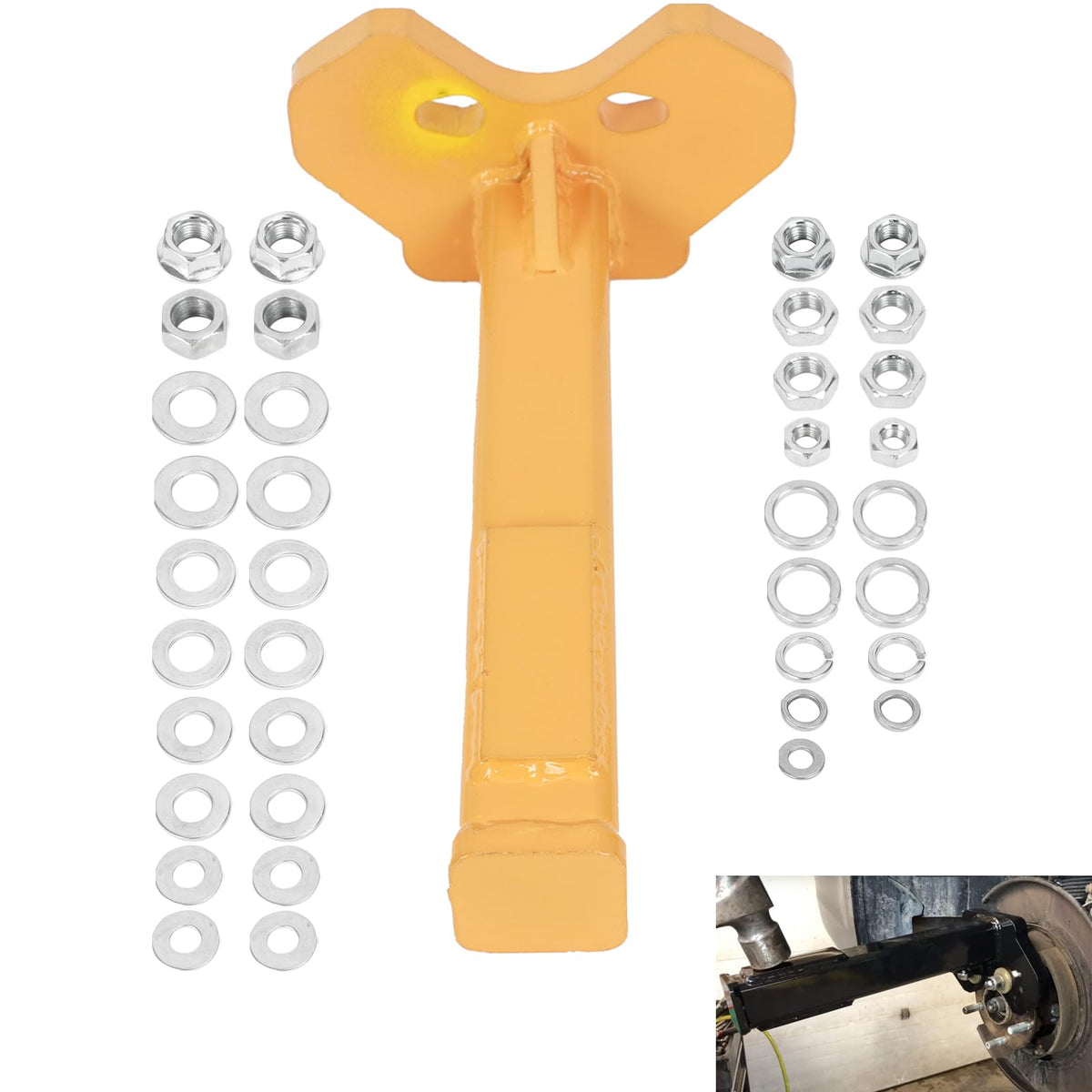 STMGW front view of wheel bearing removal tool showing yellow finish and structure for reliable use