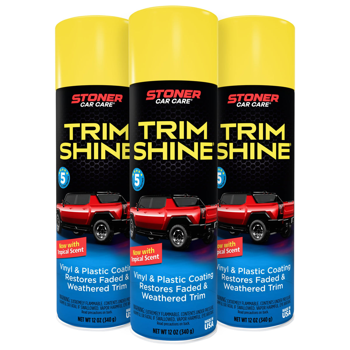 Stoner Car Care front can showing label and spray nozzle benefit: clear identification