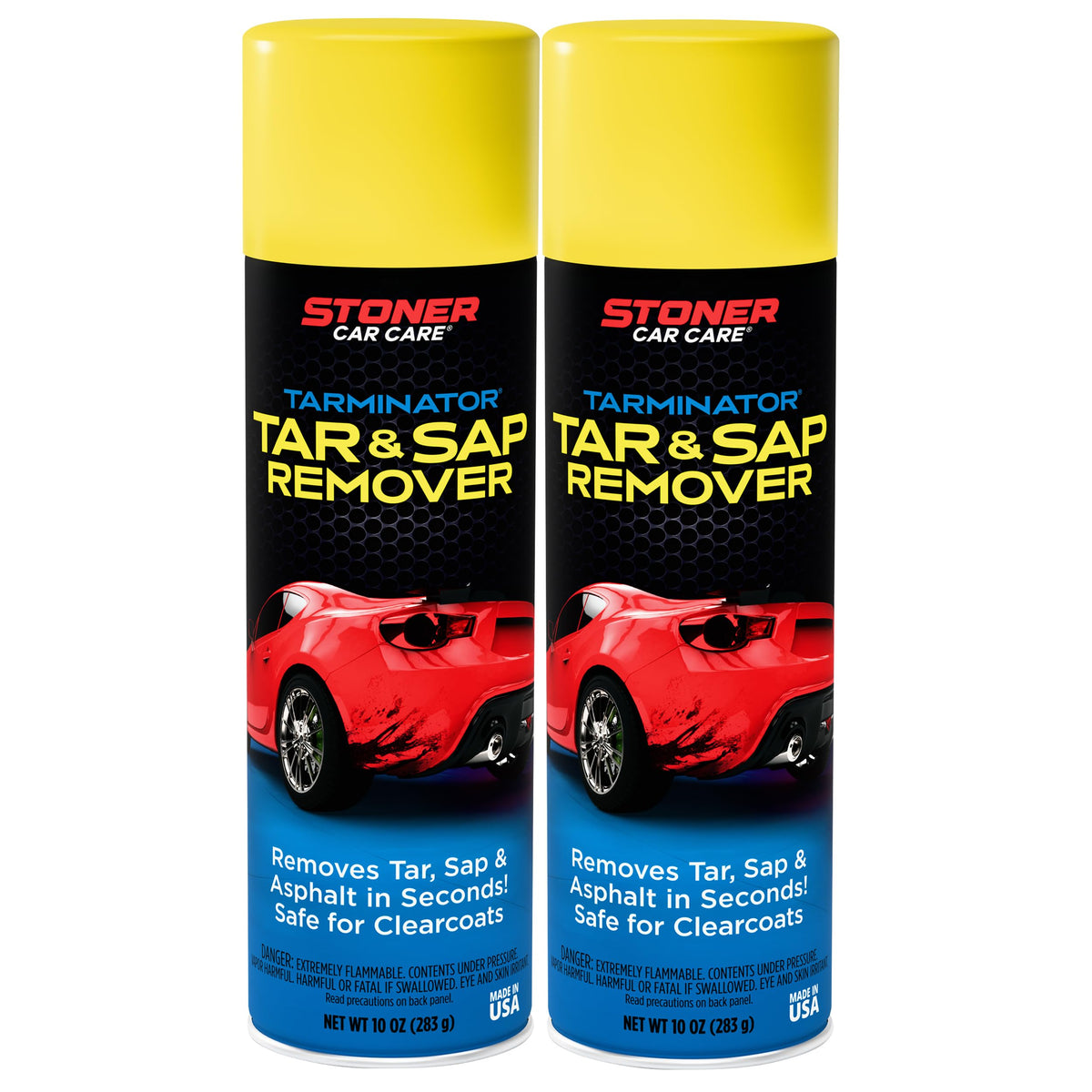 Stoner Car Care Tarminator front can showing product packaging and size benefits