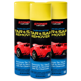 Stoner Car Care aerosol can front label showing product and benefit