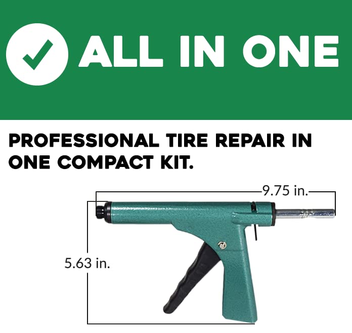 Stop & Go 1085 applied to a motorcycle tire demonstrating compact portability